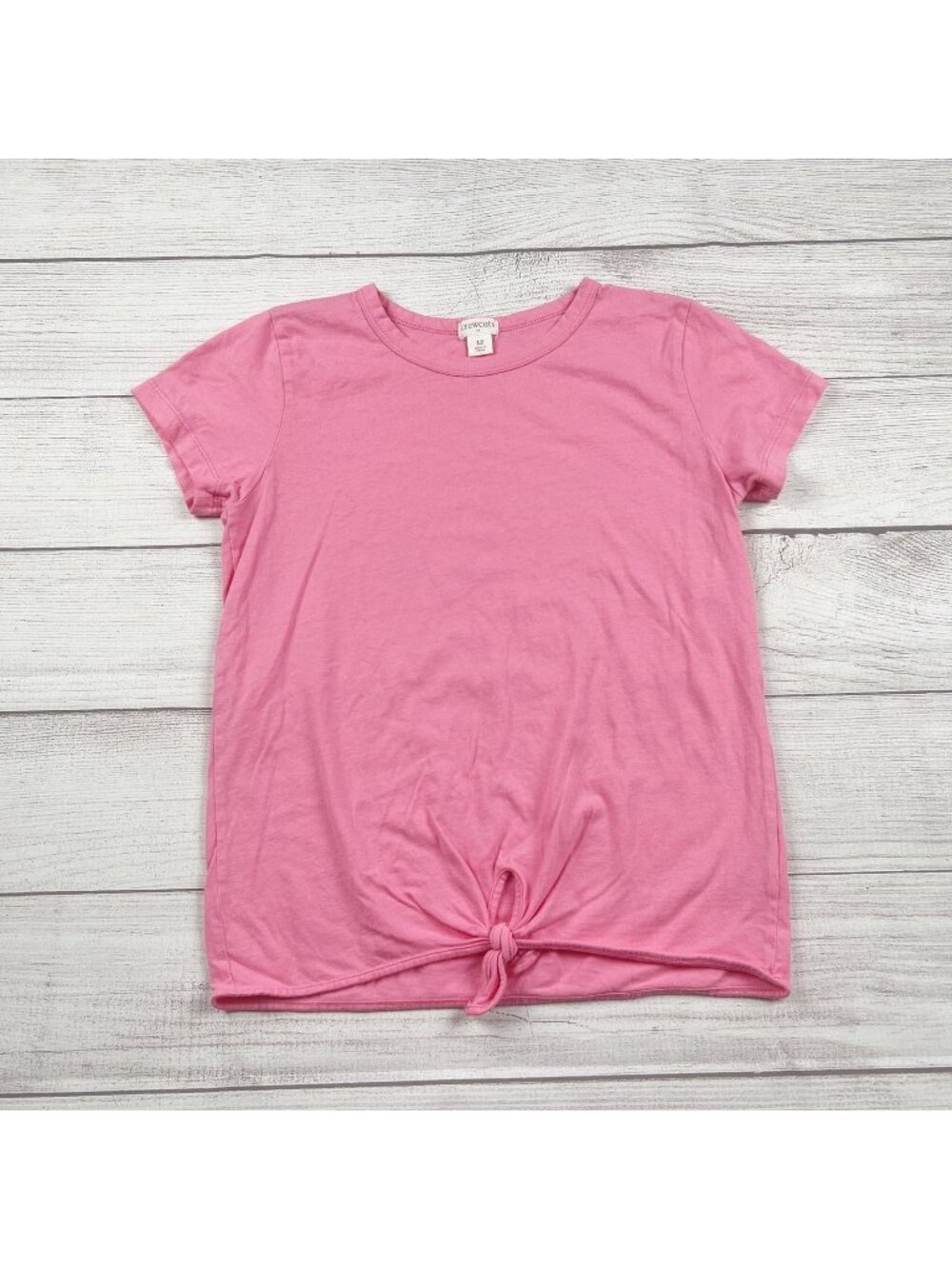 Crewcuts Girls Pink Short Sleeve Tie Front T-Shirt 12
